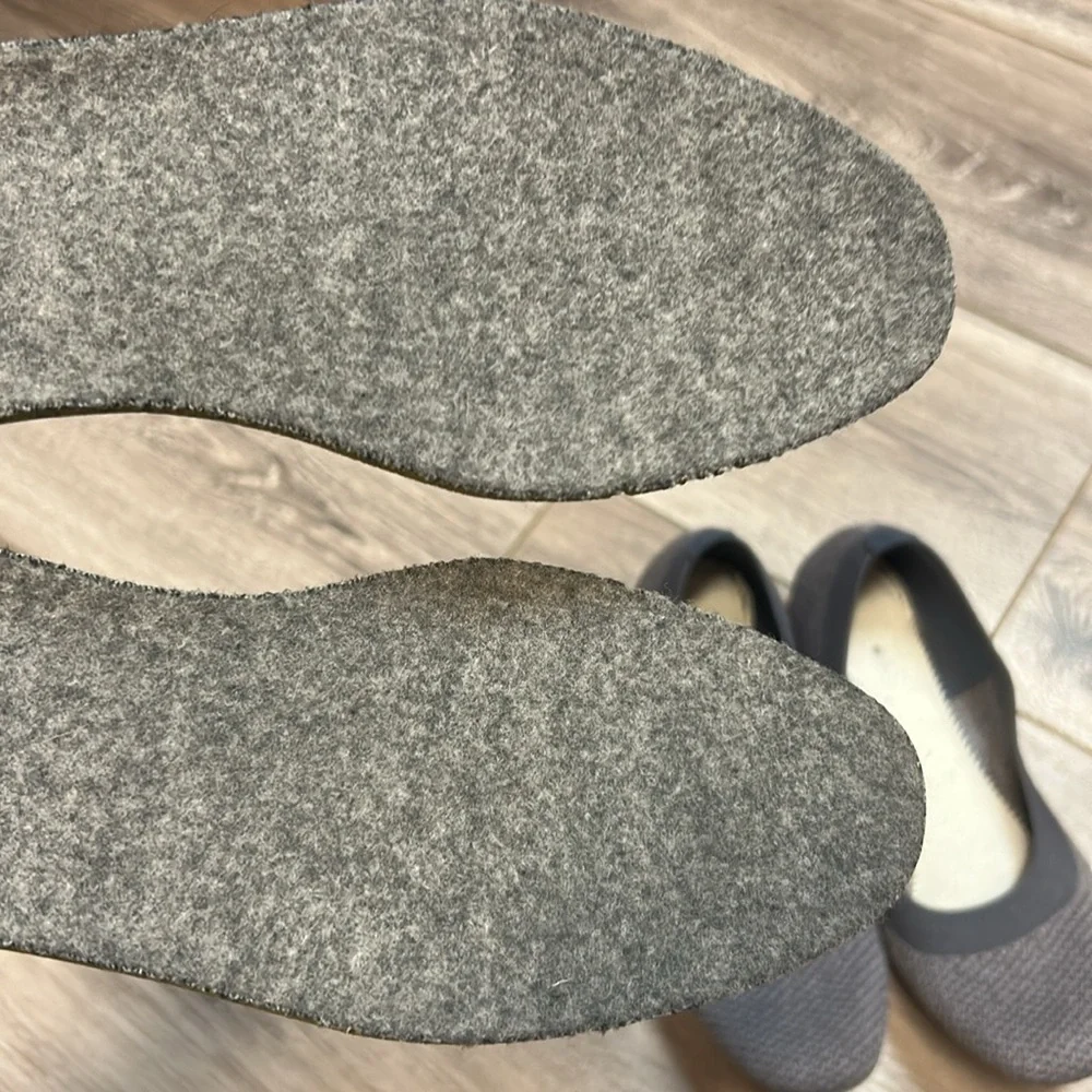 RARE Allbirds Tree Breezer Flats Seashell Gray Size 9 women - Picture 15 of 17